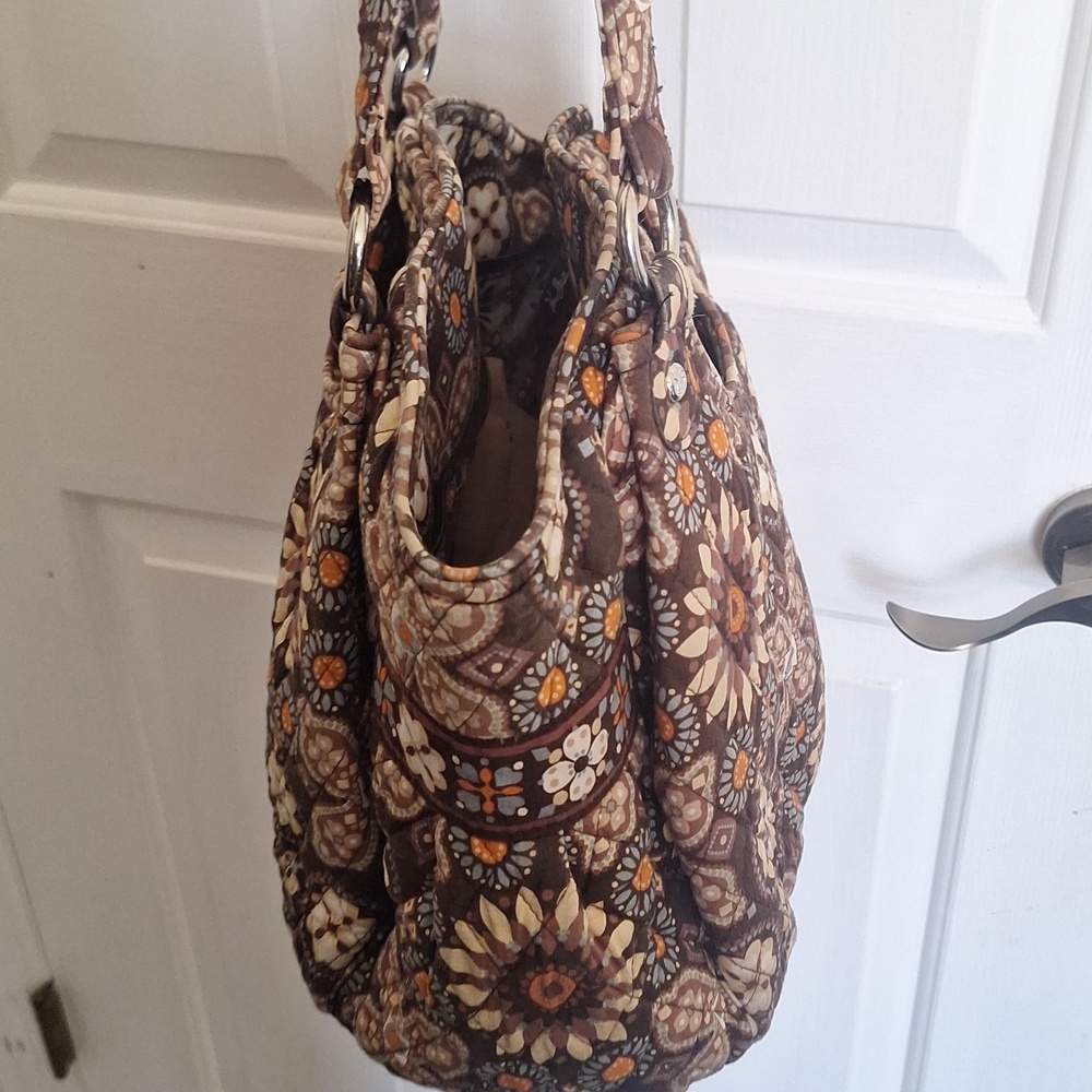 Vera Bradley Quilted Java Sunflower Shoulder Bag … - image 5